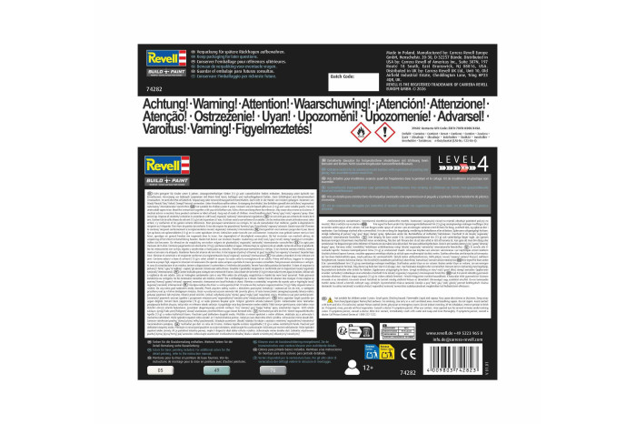 Starter Kit letadlo 74282 - Eurofighter Typhoon (single seater) (1:144)