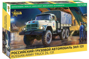Model Kit military 3706 - Soviet truck ZIL-131 (1:35)