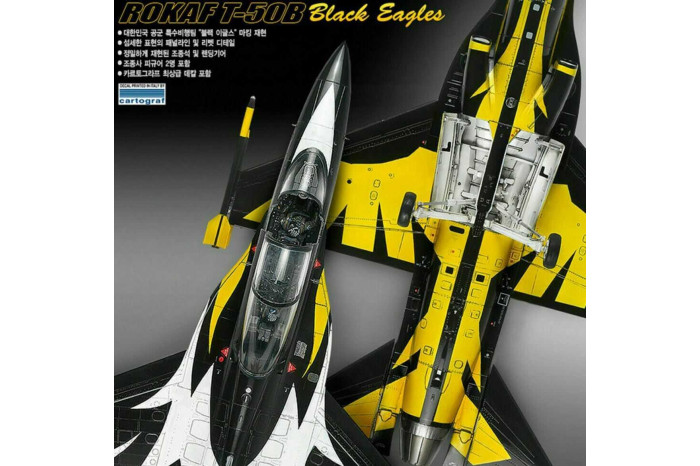 Model Kit letadlo 12242 - ROKAF T-50B "BLACK EAGLES" (1:48)