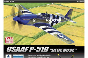Model Kit letadlo 12303 - USAF P-51 B "70th NORMANDY INVASION (1:48)