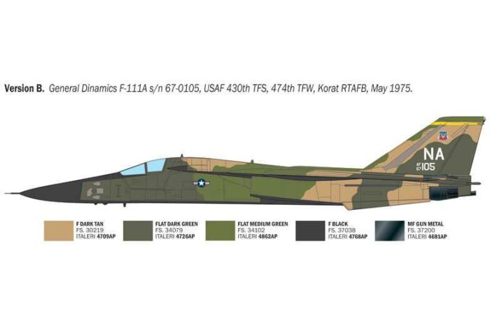 Model Kit letadlo 91232 - F-111 Aardvark (1:72)