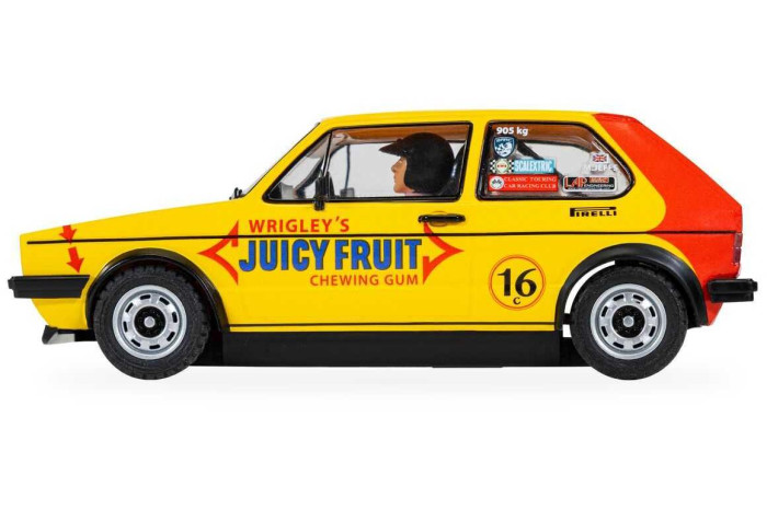 Autíčko Touring SCALEXTRIC C4625 - Volkswagen Golf MK1 - Malcolm Jeffs Racing (1:32)