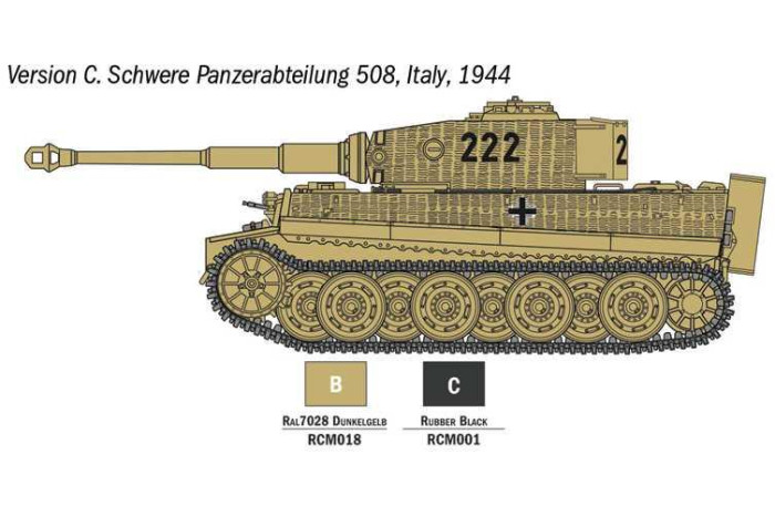 Model Set tank 75002 - Pz. Kpfw. VI Tiger I Ausf. E (1:56)