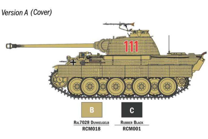 Model Set tank 75003 - Panther Sd.Kfz.171 Ausf. A (1:56)