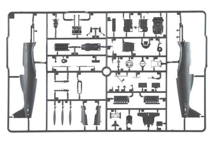 Model Kit letadlo 2840 - MC.202 Folgore (1:48)