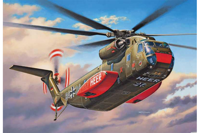 ModelSet vrtulník 64858 - CH-53G Heavy Transport Helicopter (1:144)