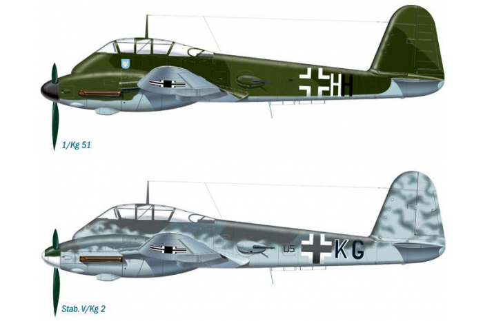Model Kit letadlo 0074 - ME 410 "HORNISSE" (1:72)