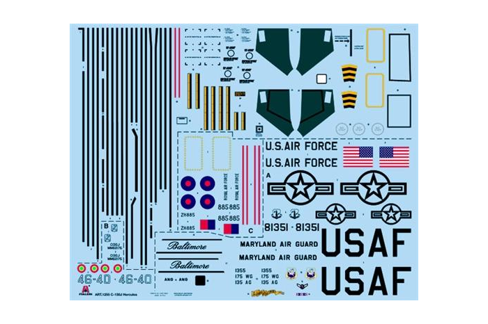 Model Kit letadlo PRM edice 1255 - C-130 J HERCULES (1:72)