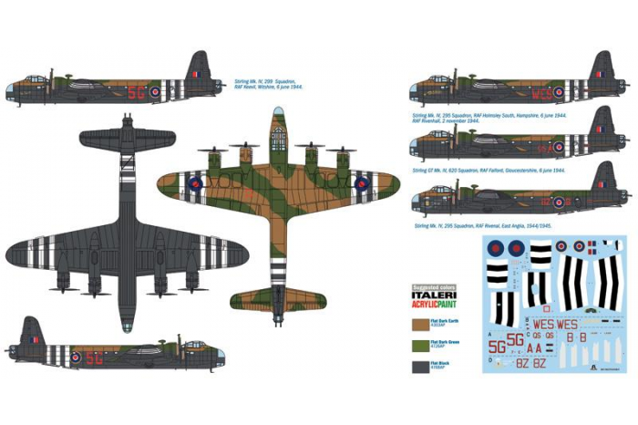 Model Kit letadlo 1350 - STIRLING MK.IV glidertug / par.transp. (1:72)