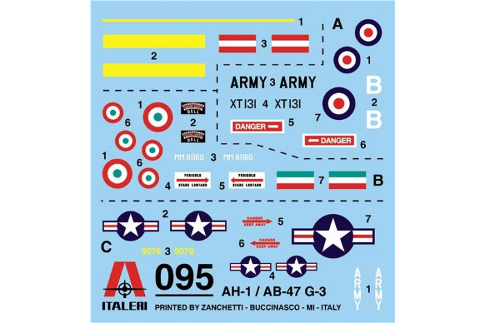 Model Kit vrtulník 0095 - AH-1/AB-47 (1:72)