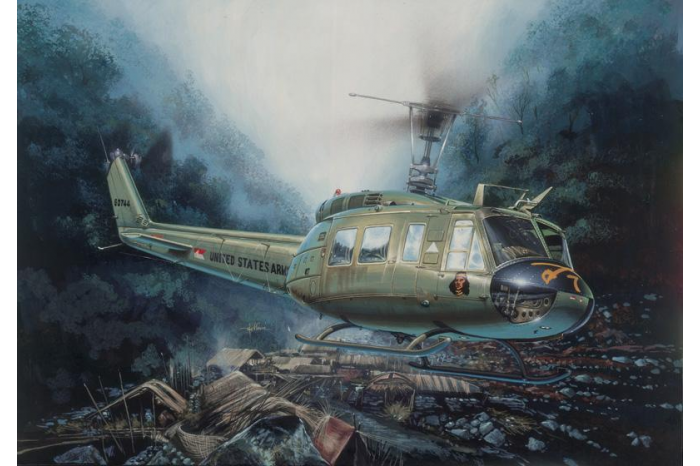 Model Kit vrtulník 0849 - UH-1D "SLICK" (1:48)