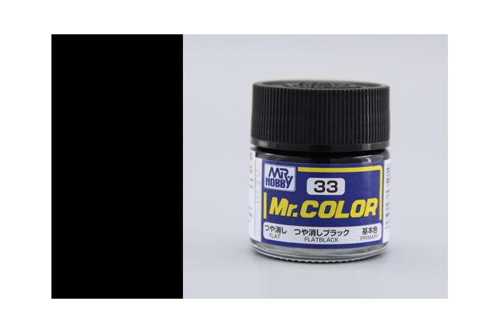 Mr. Color - C033: matná černá (Flat Black)