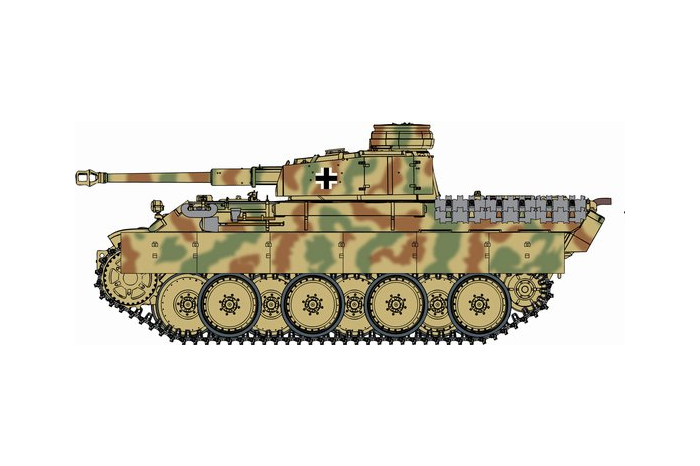 Berge-Panther mit aufgesetztem Pz.Kpfw.IV Turm als Befehlspanzer (1:72) - 7508