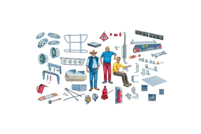 Model Kit doplňky 0720 - TRUCK ACCESSORIES (1:24)