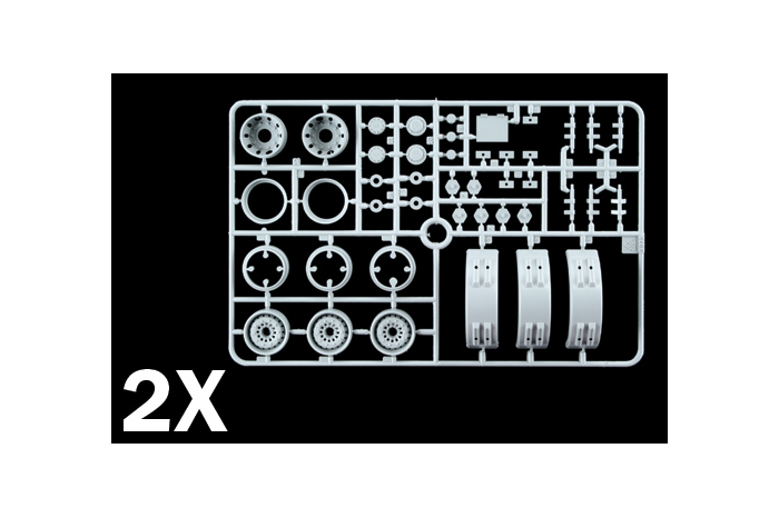WHEELS RIMS and MUD GUARDS (1:24) - 3870