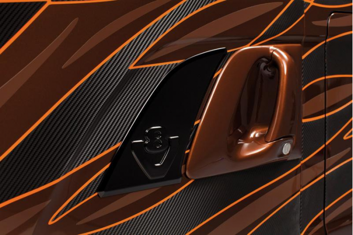 Model Kit truck 3897 - SCANIA R BLACK AMBER (1:24)