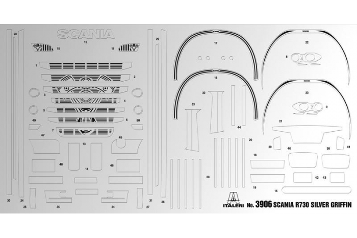 Model Kit truck 3906 - SCANIA R730 STREAMLINE 4x2 (1:24)