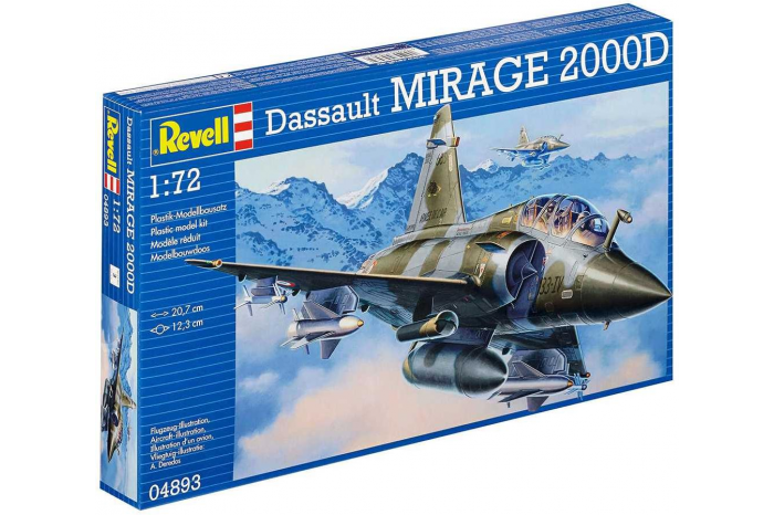 Plastic ModelKit letadlo 04893 - Mirage 2000D (1:72)