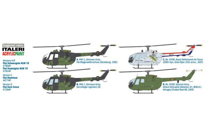 Model Kit vrtulník 2742 - BO 105 / PAH-1 (1:48)