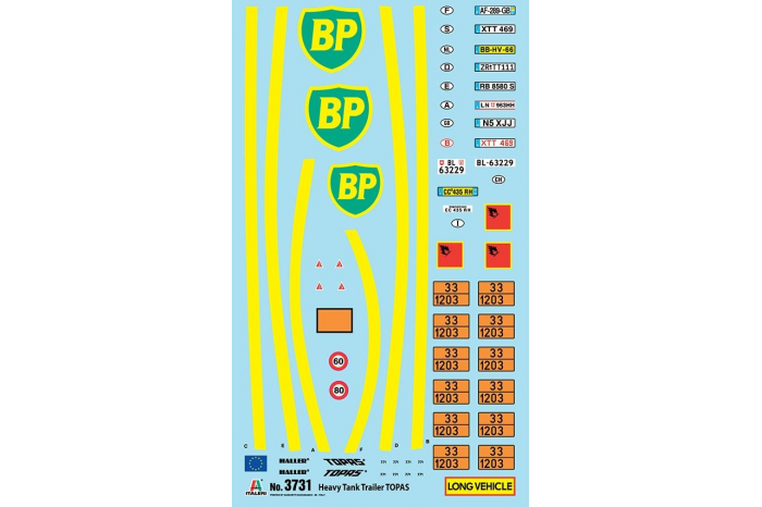 Model Kit návěs 3731 - HEAVY TANK TRAILER "TOPAS" (1:24)