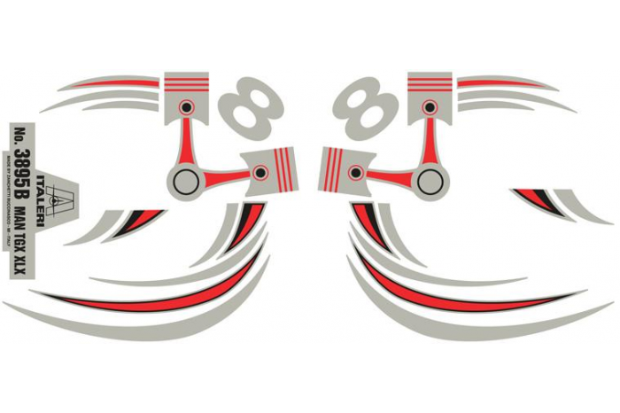 Model Kit truck 3895 - MAN TGX XLX (1:24)