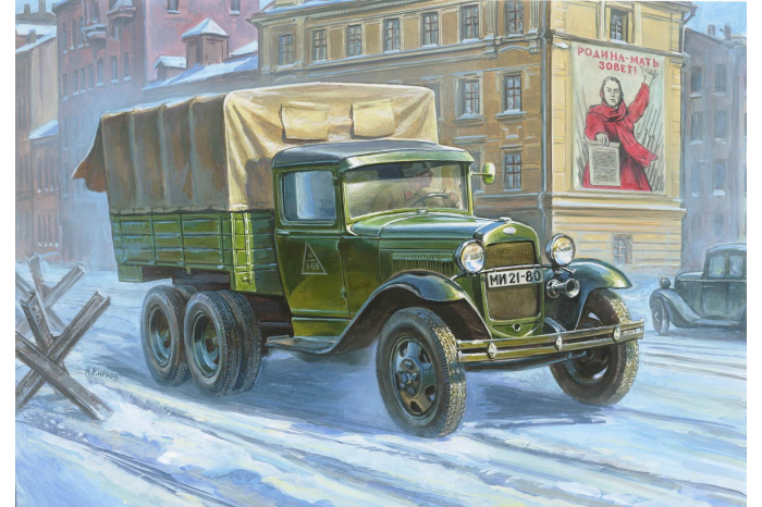 Model Kit military 3547 - GAZ-AAA Soviet Truck (3-axle) (1:35)