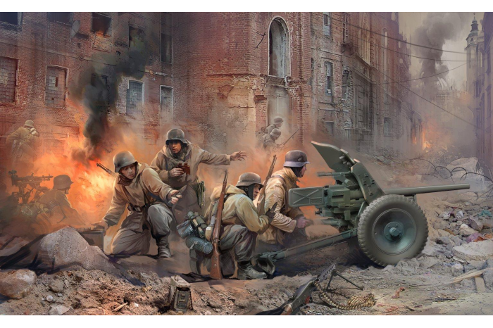 Model Kit figurky 3610 - PAK-36 with Crew (1:35)