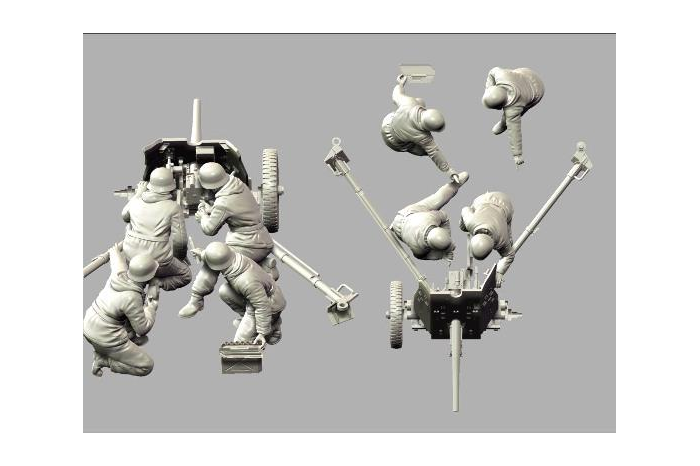 Model Kit figurky 3610 - PAK-36 with Crew (1:35)