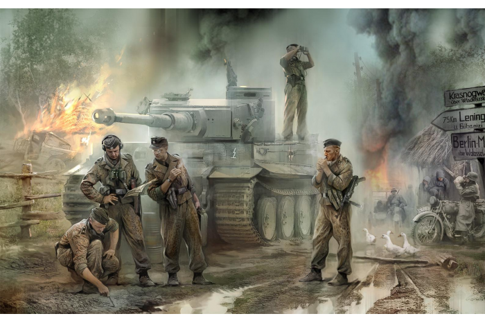 Model Kit figurky 3614 - German Tank Crew (1943-1945) (1:35)