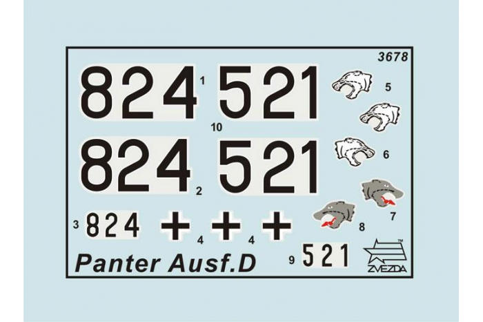Model Kit tank 3678 - Panther Ausf.D (1:35)