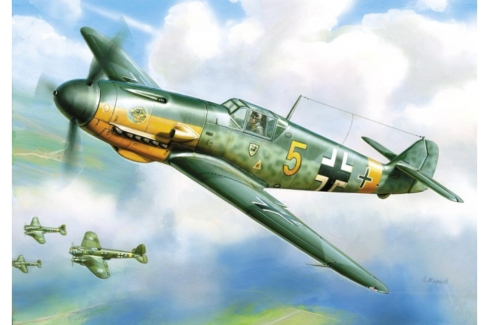Model Kit letadlo 4802 - Bf-109 F2 (1:48)
