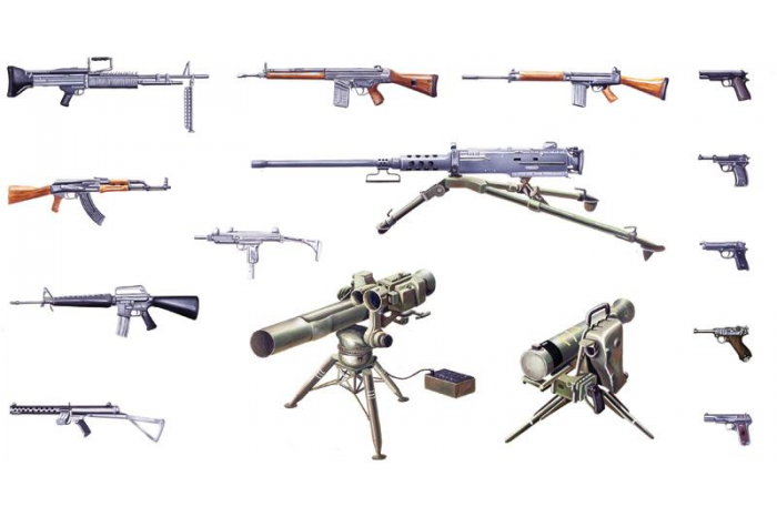 Model Kit doplňky 6421 - MODERN LIGHT WEAPON SET (1:35)