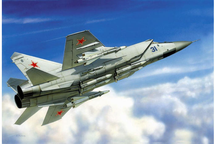 Model Kit letadlo 7229 - MIG-31 Soviet Interceptor (1:72)