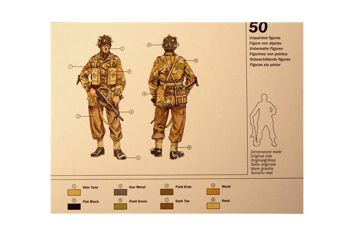 Model Kit figurky 6034 - WWII - BRITISH PARATROOPERS (1:72)