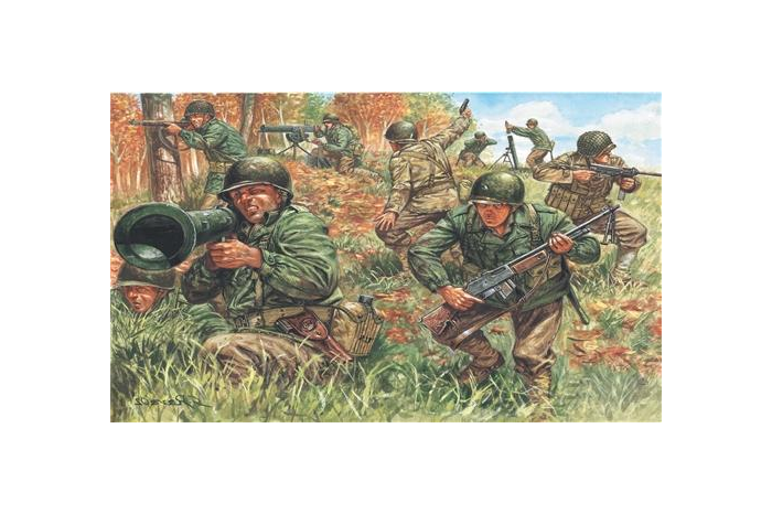 Model Kit figurky 6046 - WWII - AMERICAN INFANTRY (1:72)
