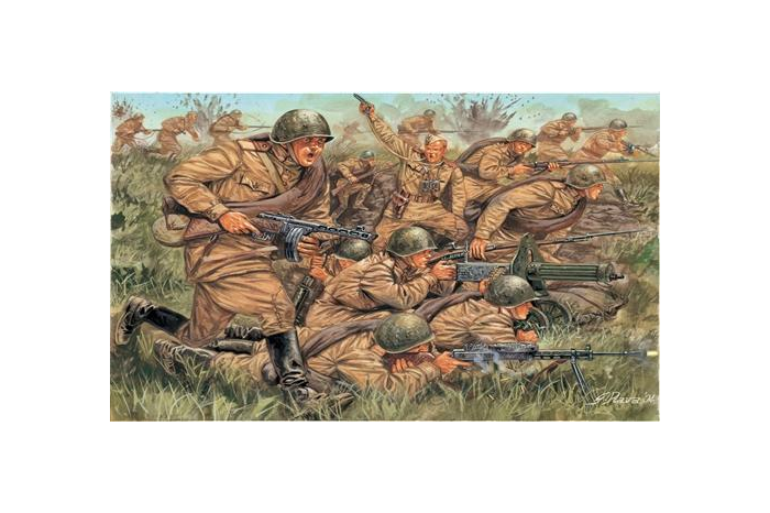 Model Kit figurky 6057 - WWII - RUSSIAN INFANTRY (1:72)