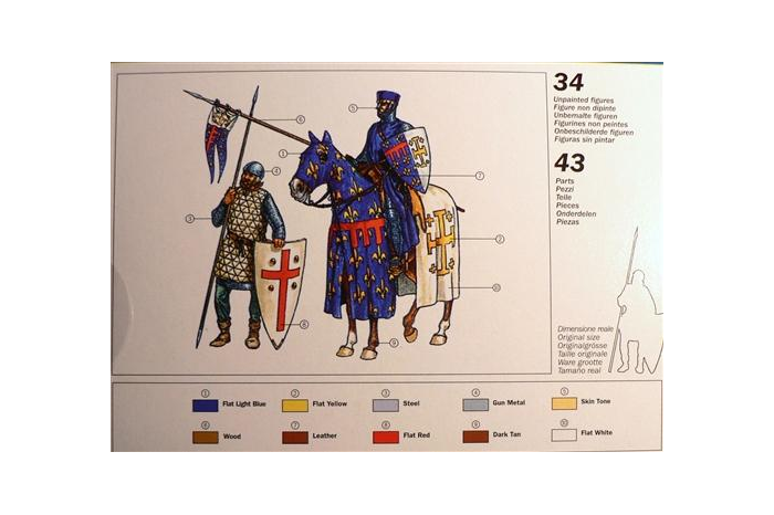 Model Kit figurky 6009 - CRUSADERS (XIth CENTURY) (1:72)