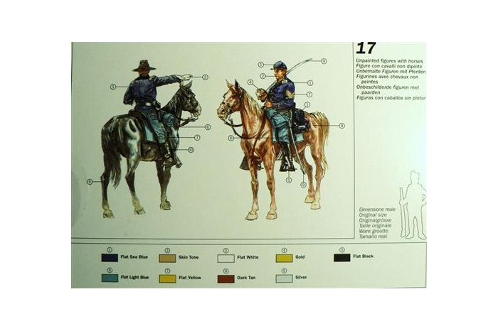 Model Kit figurky 6013 - UNION CAVALRY (AMERICAN CIVIL WAR) (1:72)