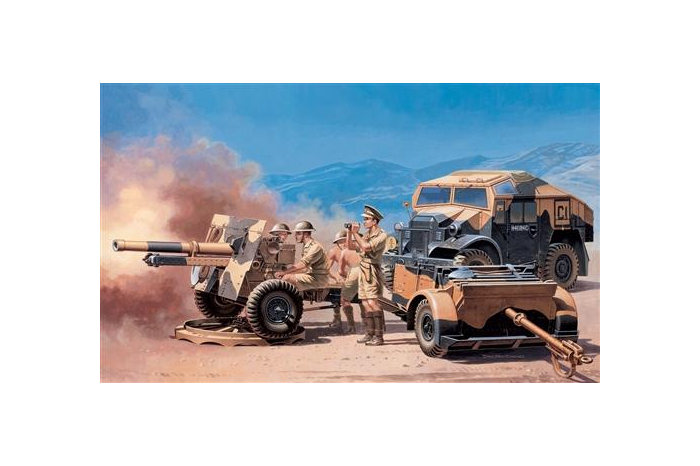 Model Kit military 7027 - MORRIS QUAD TRACTOR. /25 PDR. GUN (1:72)