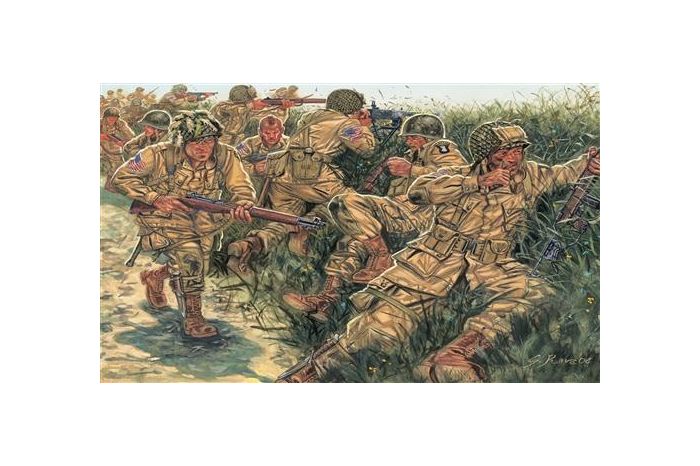 Model Kit figurky 6063 - WWII - US PARATROOPERS (1:72)