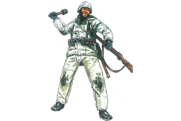 Model Kit figurky 6151 - WWII - GERMAN INFANTRY (Winter Uniform) (1:72)