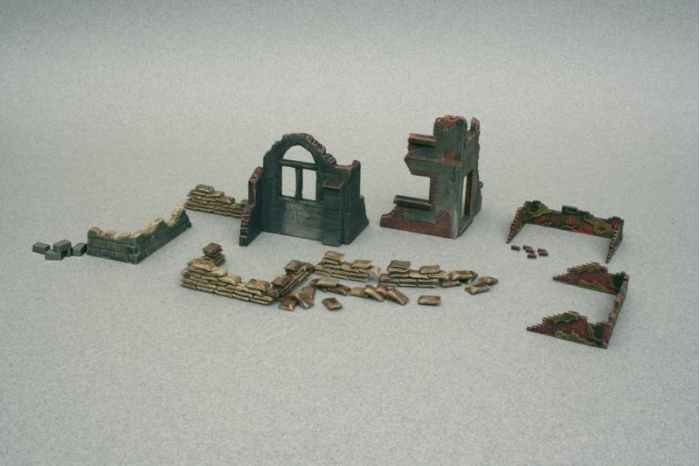 Model Kit doplňky 6087 - WALLS AND RUINS (1:72)