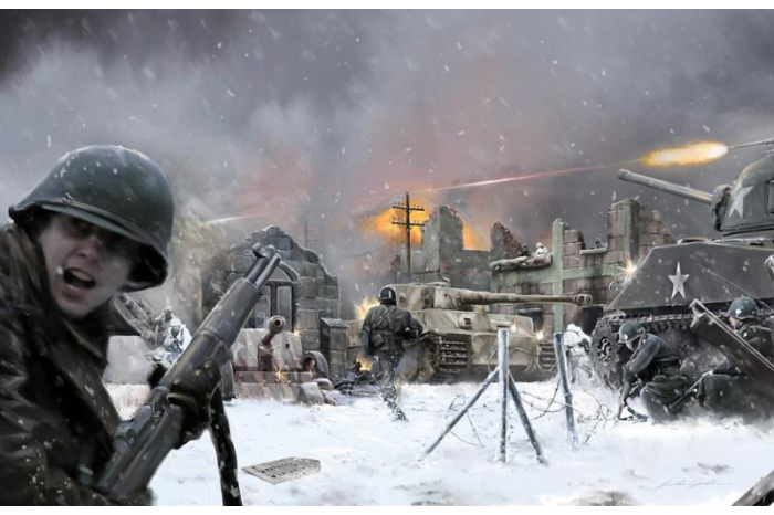 Model Kit diorama 6113 - BATTLE OF BASTOGNE (1:72)