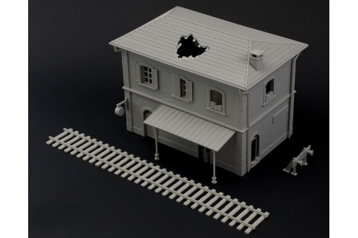 Model Kit diorama 6162 - RAIL STATION (1:72)