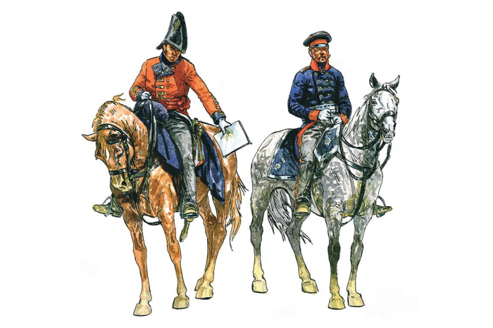 Model Kit figurky 6065 - BRITISH & PRUSSIAN GENERAL STAFF (NAP.WARS) (1:72)