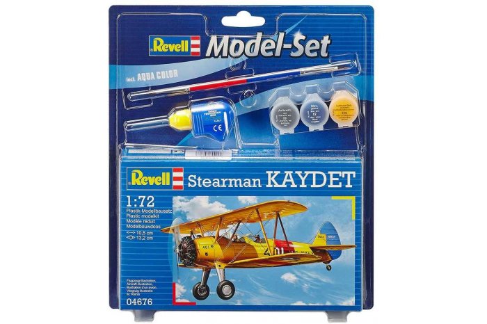 ModelSet letadlo 64676 - Model Set Stearman Kaydet (1:72)