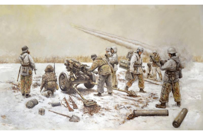 Model Kit figurky 7071 - 15 cm. NEBELWERFER 41 with CREW (1:72)