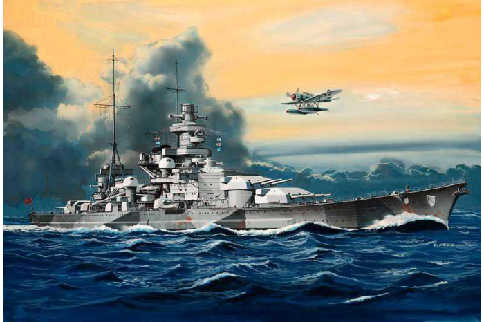 Plastic ModelKit loď 05136 - Battleship Scharnhorst (1:1200)