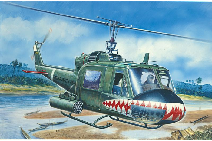 Model Set vrtulník 71050 - 1:72 UH-1C GUNSHIP (1:72)