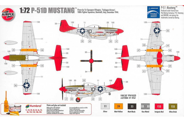 Classic Kit letadlo A01004 - North American P-51D Mustang (1:72)